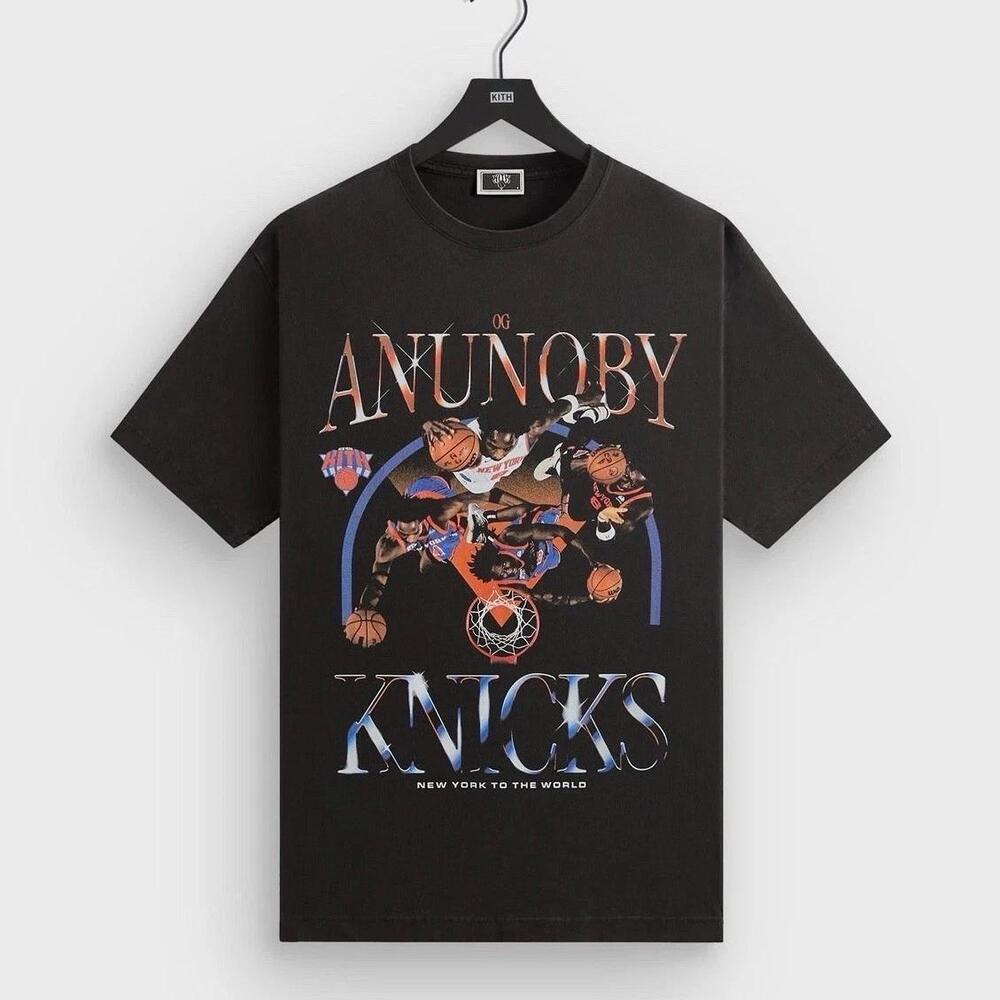 Kith For The New York Knicks Og Anunoby Legend Tee Black T Shirt Sz Xxl